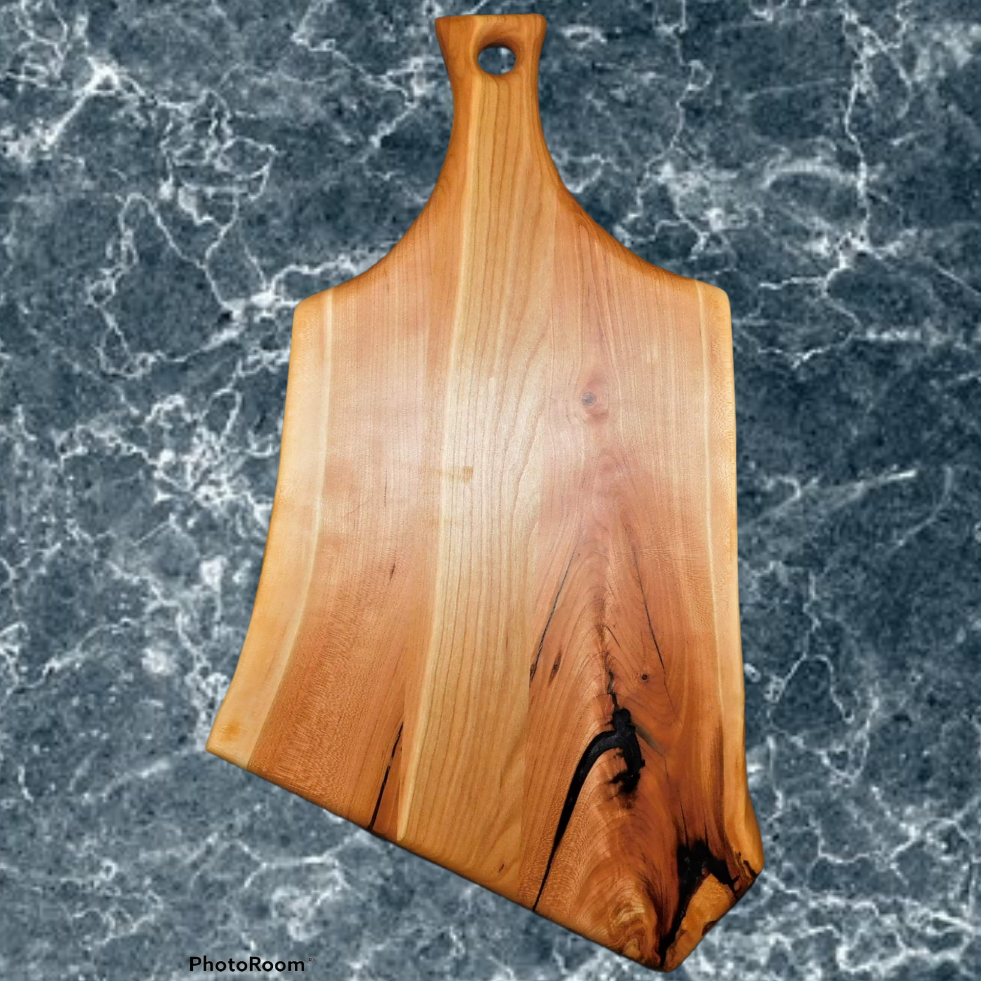 Cherry Wood Charcuterie Board With Handle