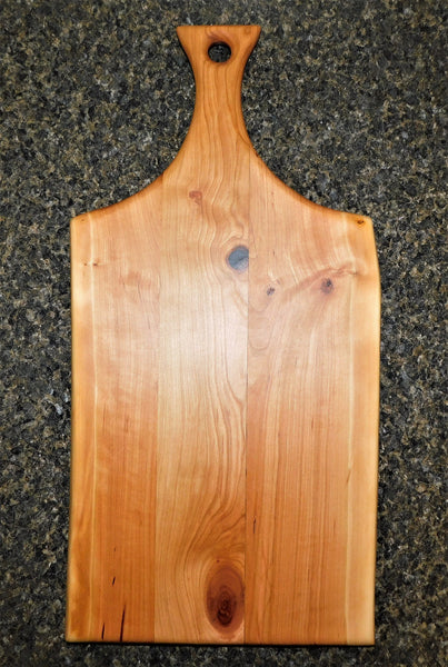 Cherry Wood Charcuterie Board With Handle