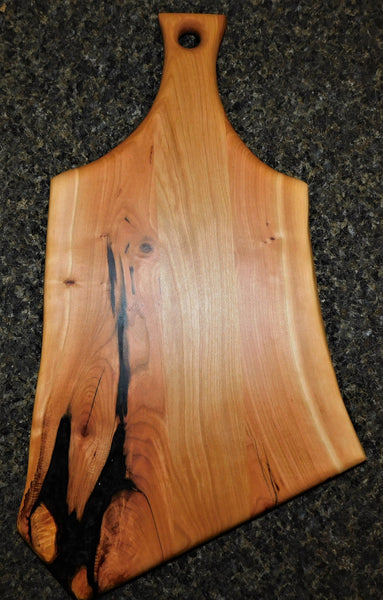 Cherry Wood Charcuterie Board With Handle