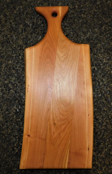 Cherry Wood Charcuterie Board With Handle