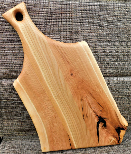 Cherry Wood Charcuterie Board With Handle