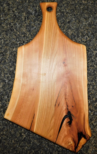 Cherry Wood Charcuterie Board With Handle