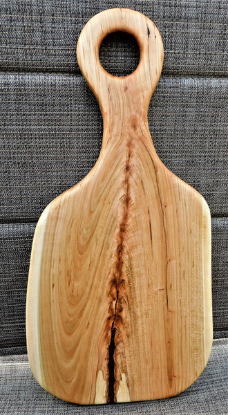 Cherry Wood Charcuterie Board With Handle