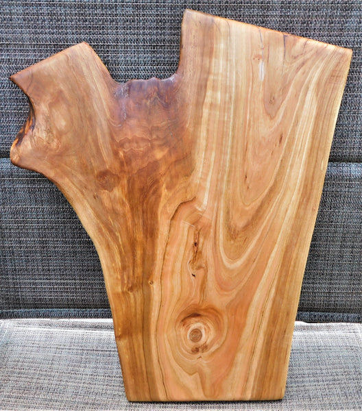 Cherry Wood Charcuterie Board with Clear Rubber Grip Feet