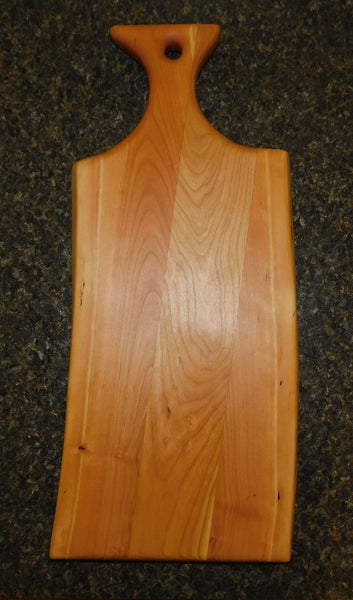 Cherry Wood Charcuterie Board With Handle