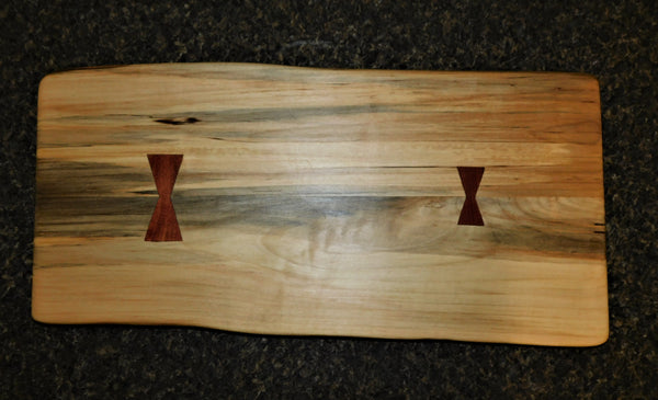 Maple Charcuterie Board With Two Bow Ties & Rubber Grip Feet