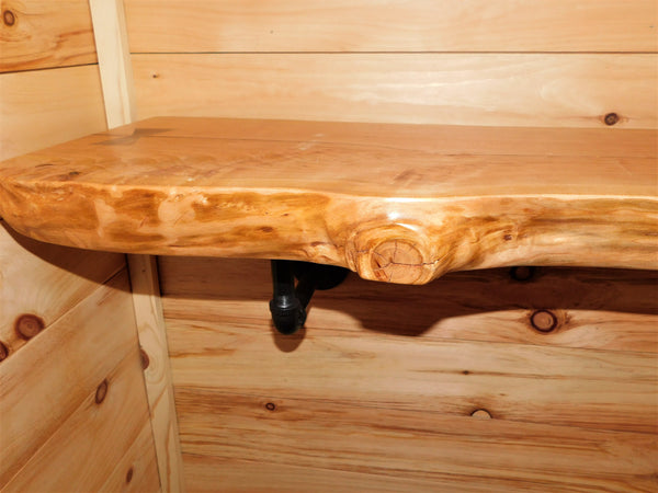 SOLD - AVAILABLE AS CUSTOM ORDER ONLY - Cherry Wood Floating Shelf
