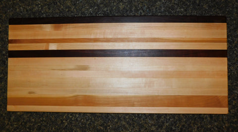 Cherry Wood, Maple, & Mahogany Edge Grain Cutting Board