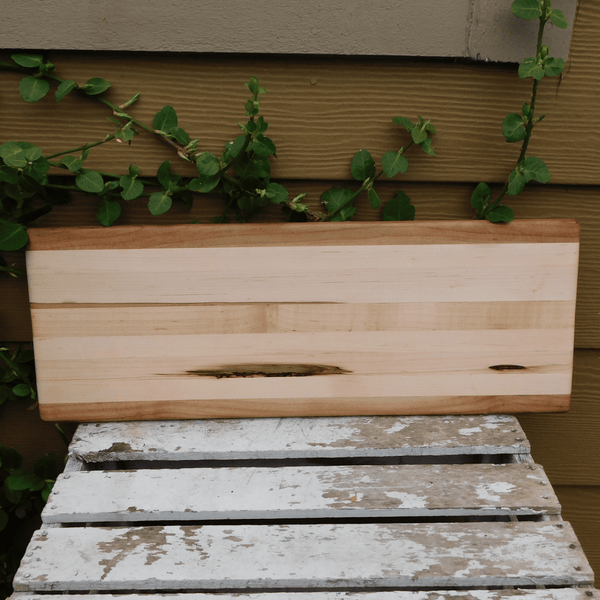 Maple Wood edge grain cutting board handmade in the USA.