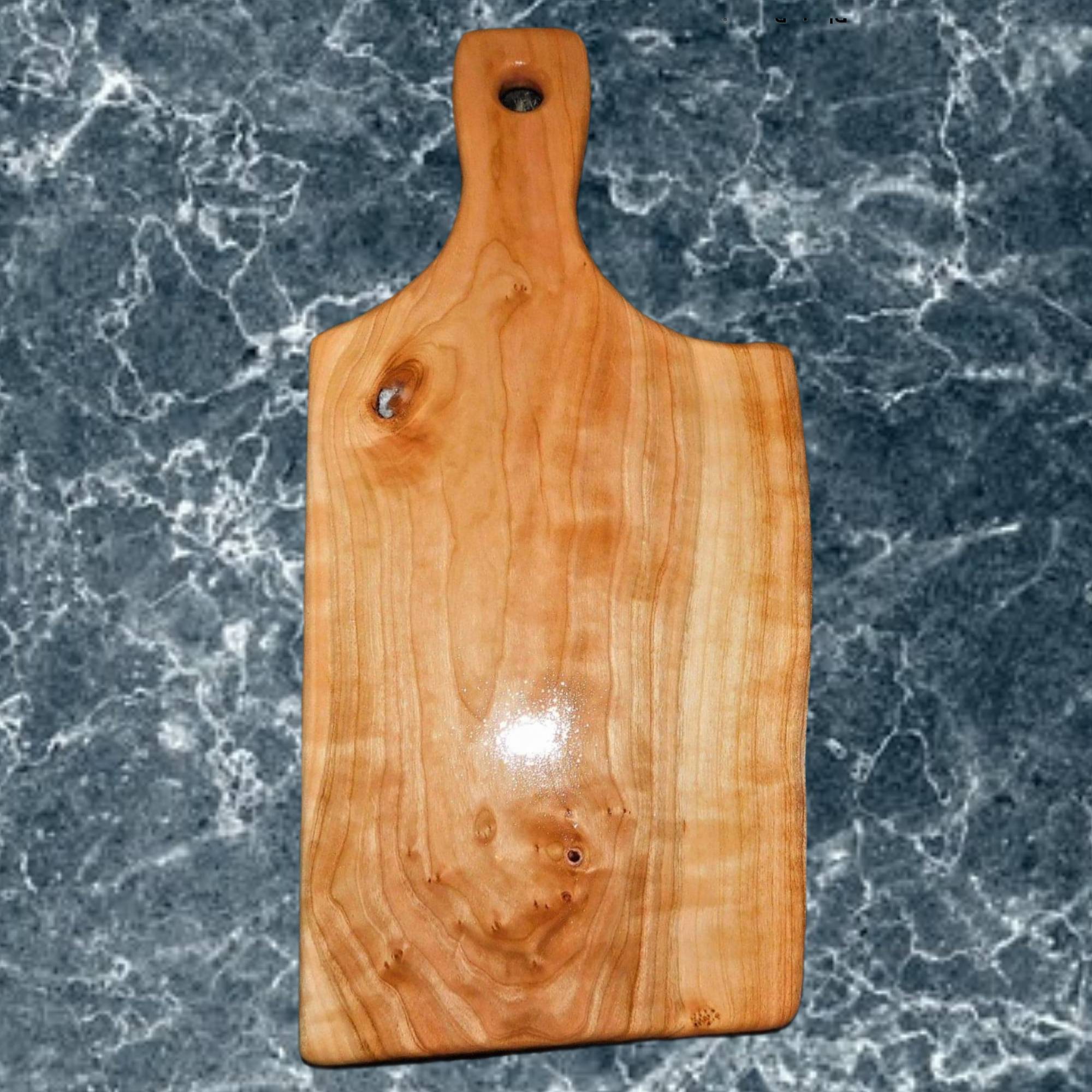 Cherry Wood Cutting Board With Handle - Springhill Millworks