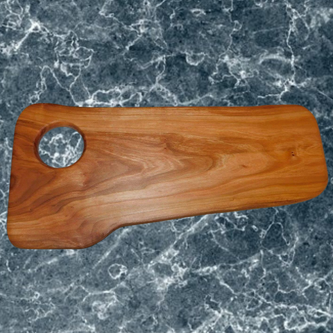 Cherry Wood Charcuterie Board with Handle - Springhill Millworks