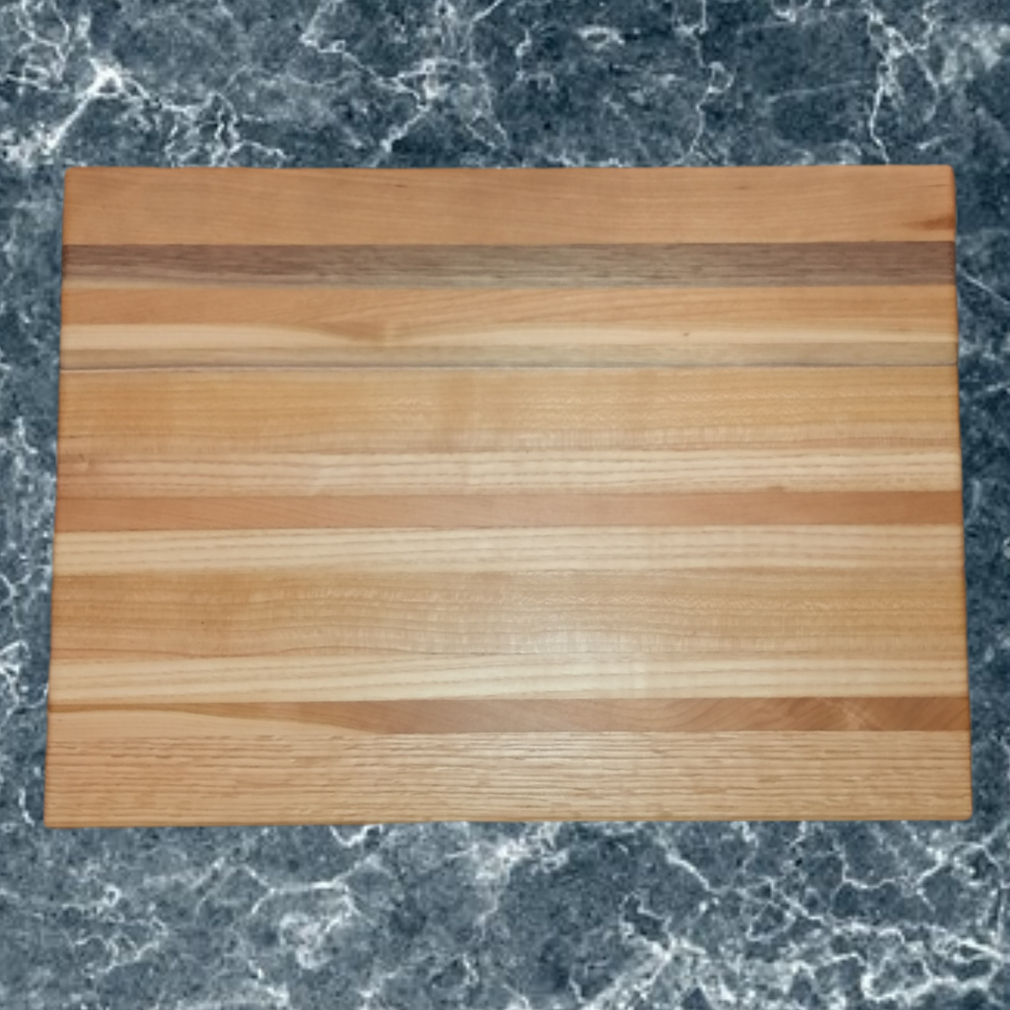 Black Walnut, Cherry Wood, Maple, & Oak Edge Grain Cutting Board
