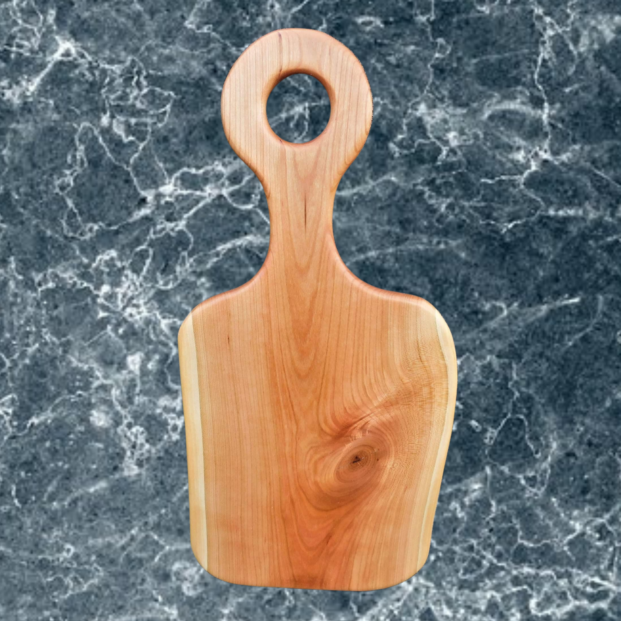 Cherry Wood Charcuterie Board With Handle