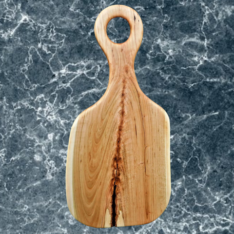 Cherry Wood Charcuterie Board With Handle