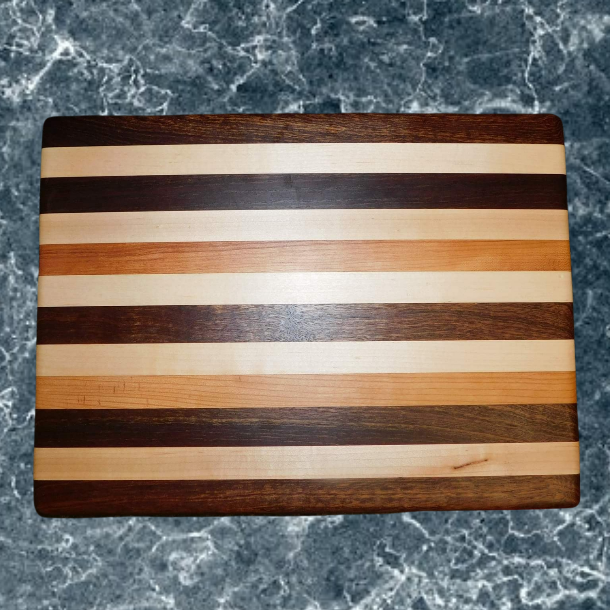 Black Walnut, Cherry Wood, & Maple Edge Grain Cutting Board