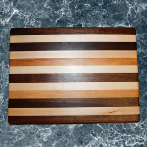 Black Walnut, Cherry Wood, & Maple Edge Grain Cutting Board